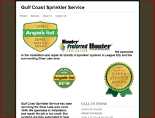 Tablet Screenshot of gulfcoastsprinkler.com